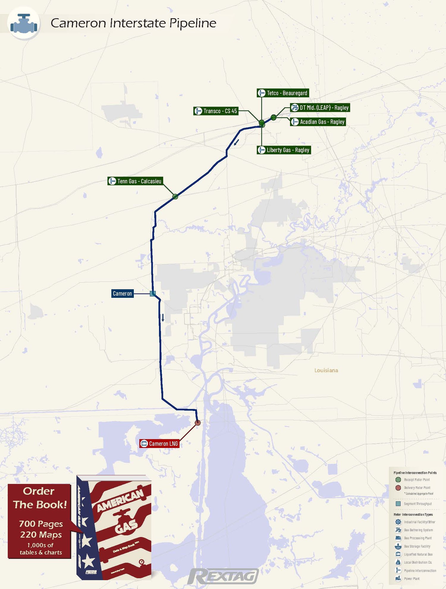 Cameron_Interstate_Pipeline Pipeline Map