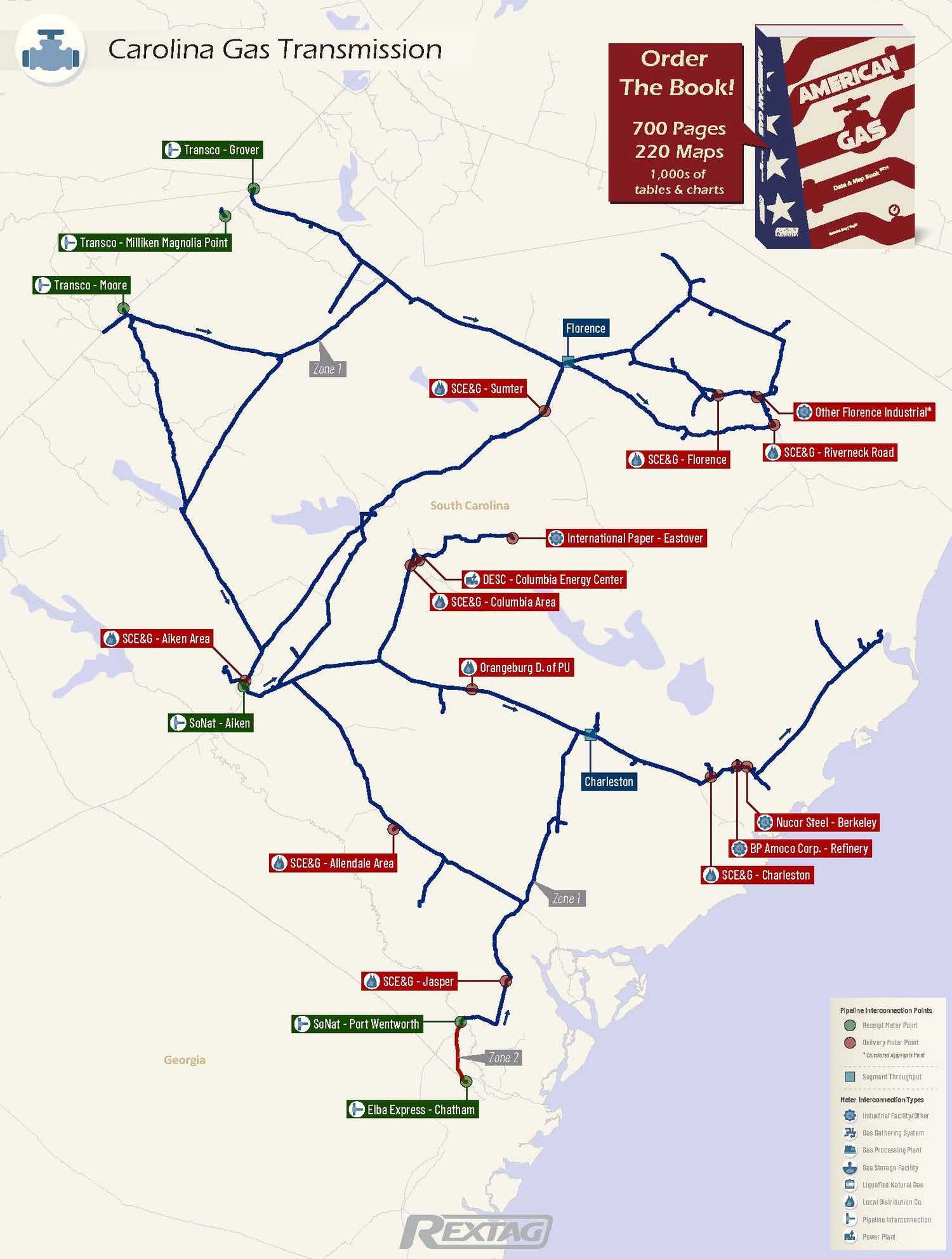 Carolina_Gas_Transmission Pipeline Map