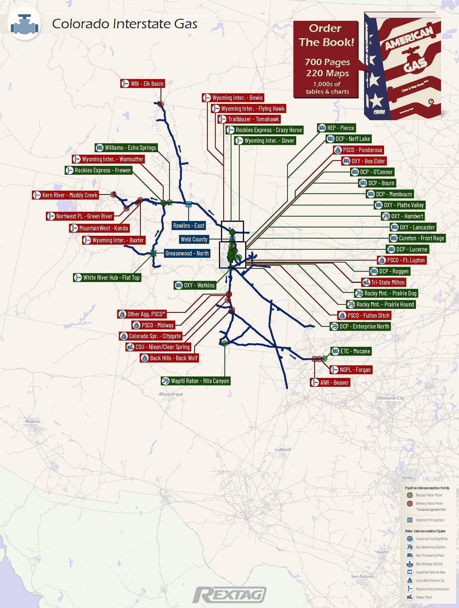Colorado_Interstate_Gas Pipeline Map