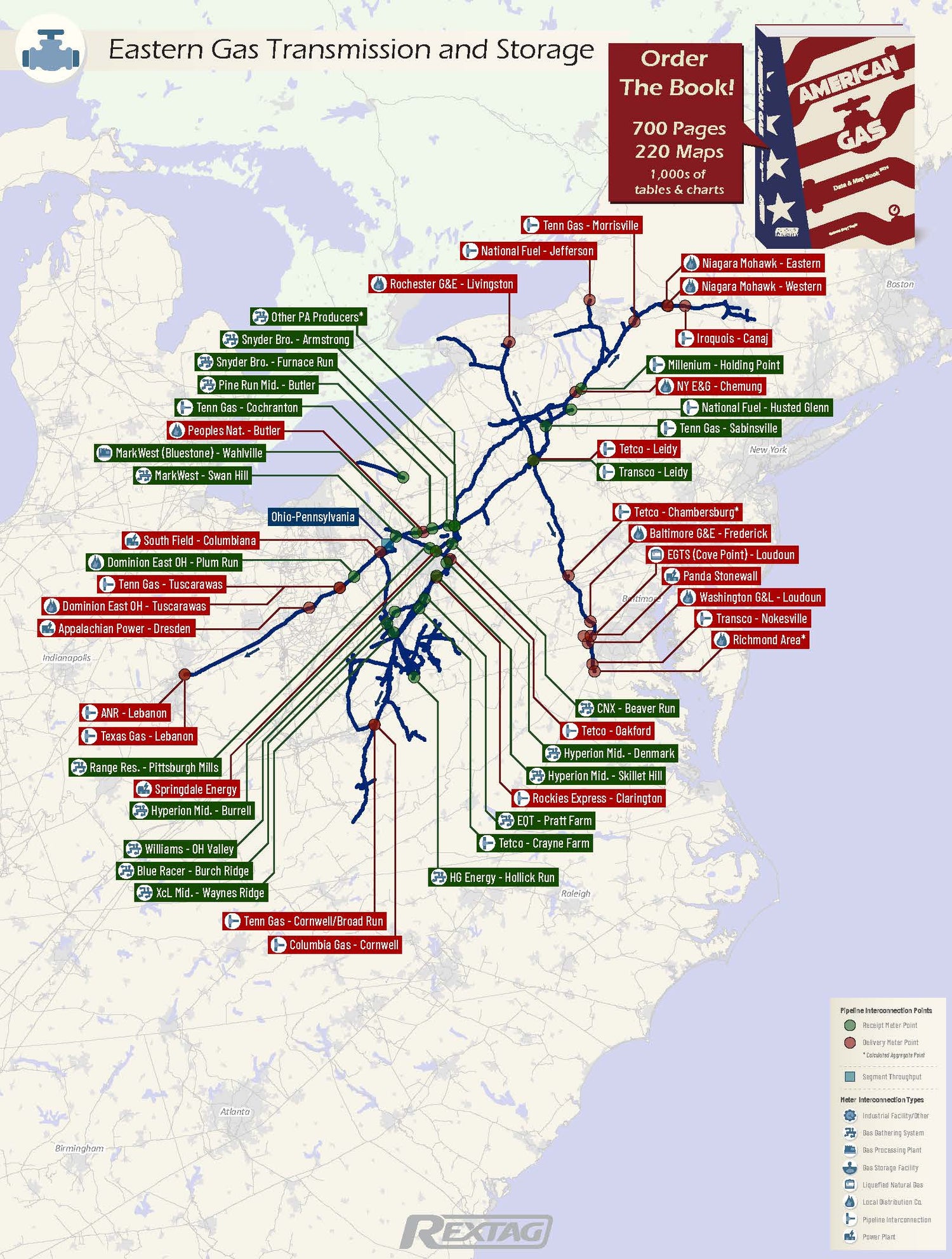 Eastern_Gas_Transmission_And_Storage Pipeline Map