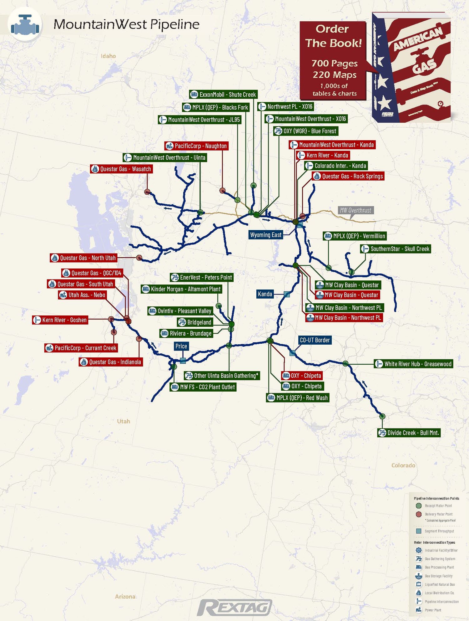 Mountainwest_Pipeline Pipeline Map