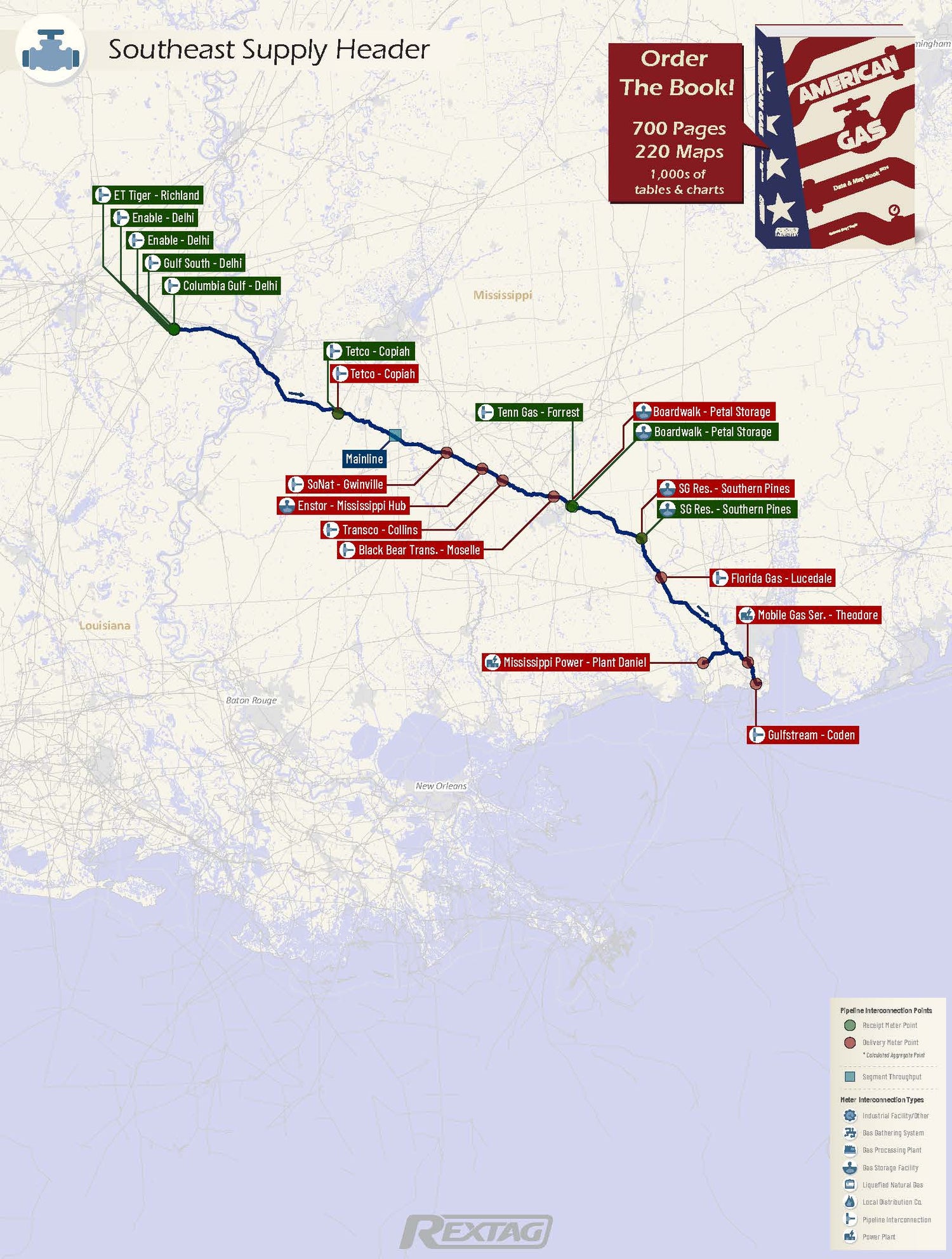 Southeast_Supply_Header Pipeline Map