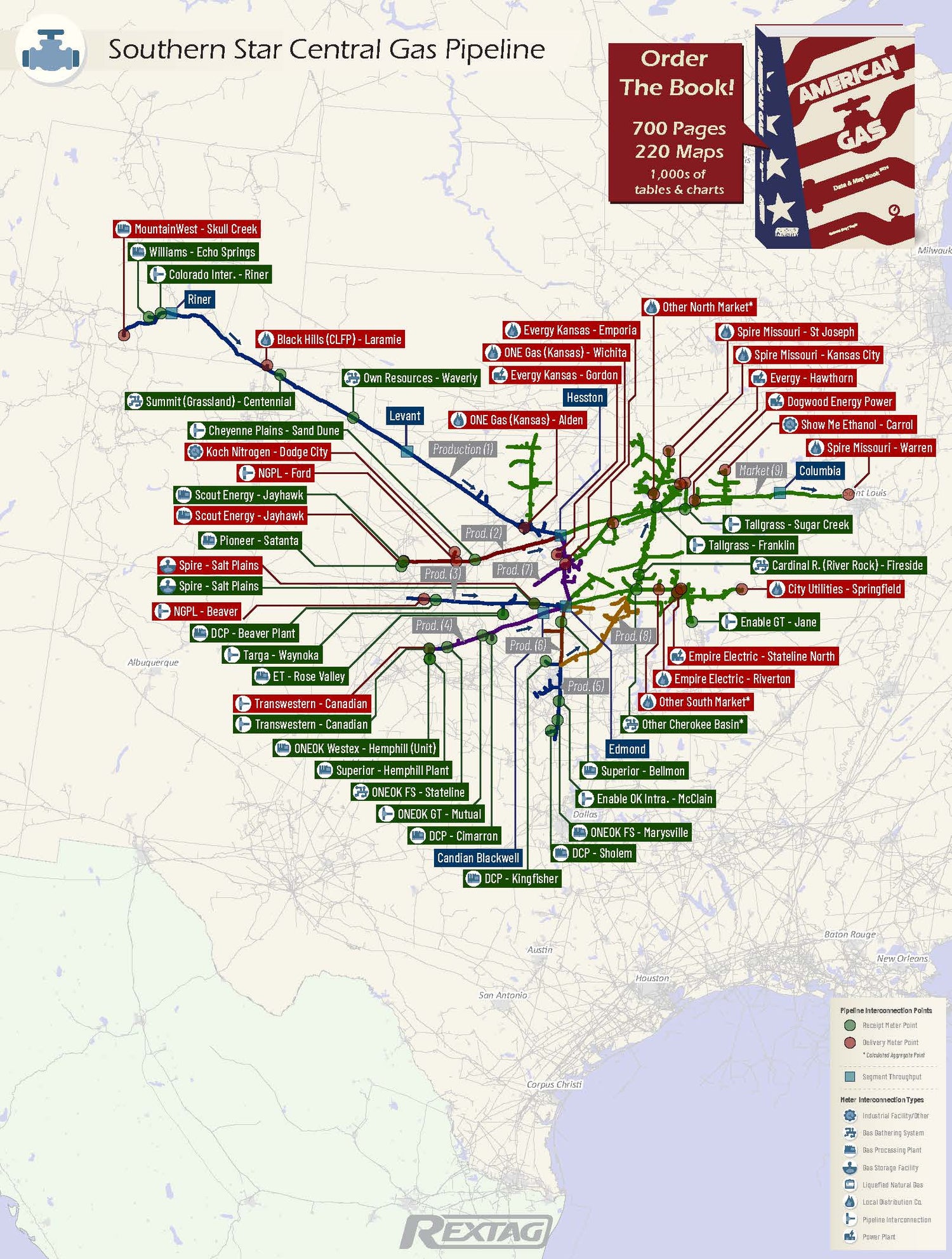 Southern_Star_Central_Gas_Pipeline Pipeline Map