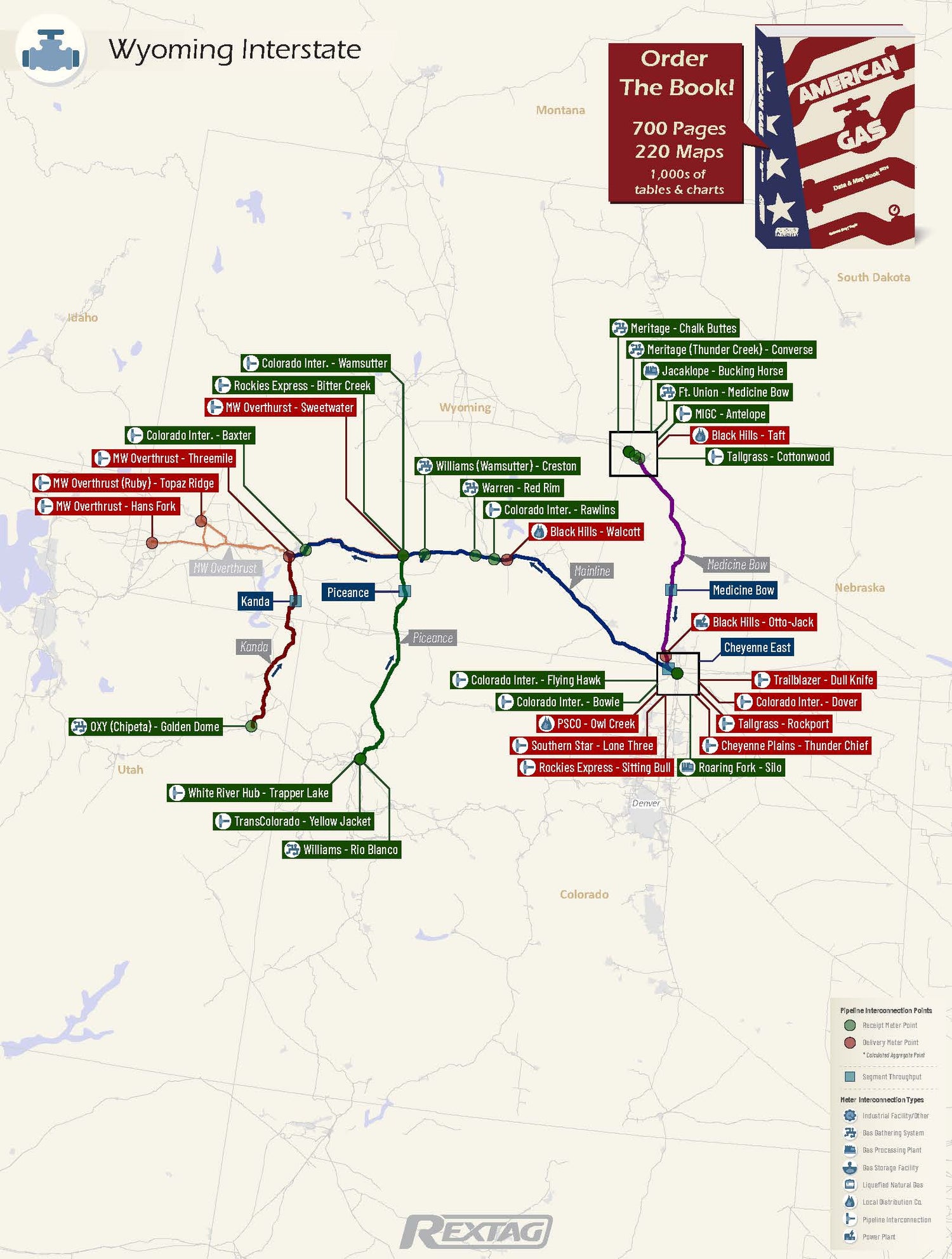 Wyoming_Interstate Pipeline Map