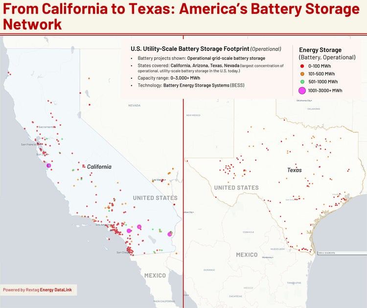 Where Batteries Matter Most, Mapping the U.S. Grid-Scale Footprint ...