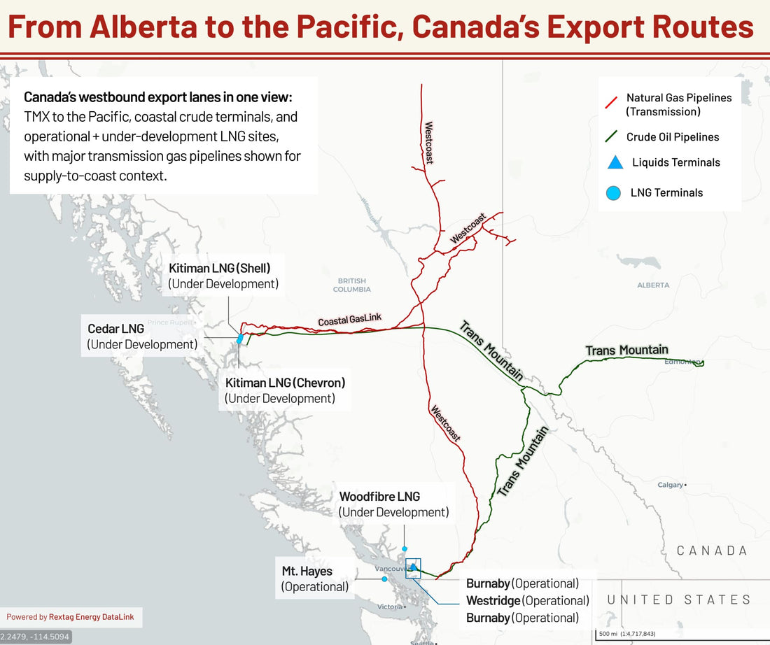 Canada’s Oil Industry Looks East, Mapping the Export Shift