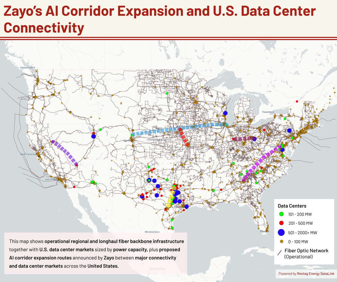 Zayo Targets AI Bottlenecks With 8,000 Miles of New Fiber Routes