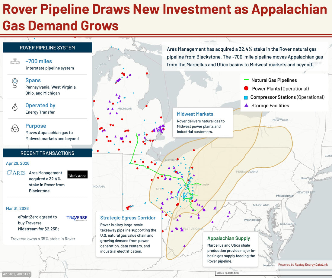 How Rover Moves Appalachian Gas Into Midwest Markets