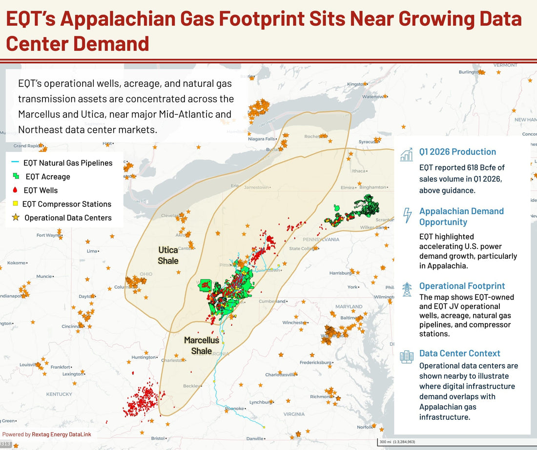EQT’s Appalachian Gas Footprint Sits Near Growing Data Center Demand