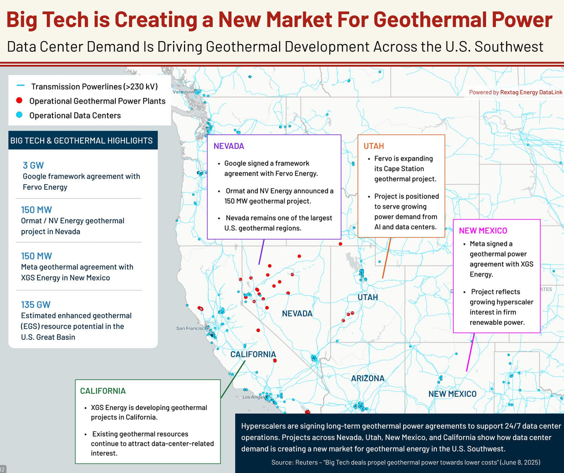 Tracking How Big Tech Is Pulling Geothermal Into the Data Center Power Stack