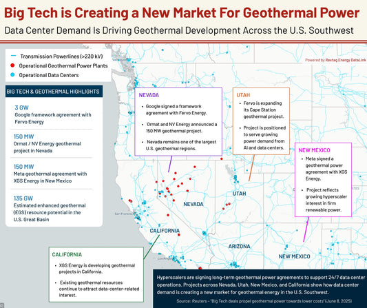 Tracking How Big Tech Is Pulling Geothermal Into the Data Center Power Stack