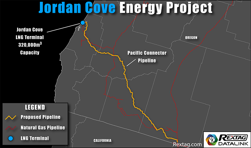 Rex Rextag Map U.S. LNG in Focus: Project on West Coast - Rextag Corporation