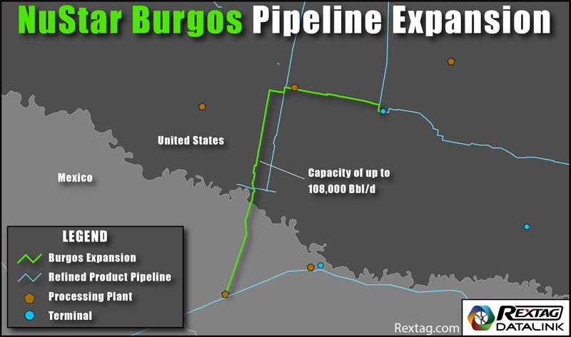 NuStar Burgos Pipeline Expansion Map