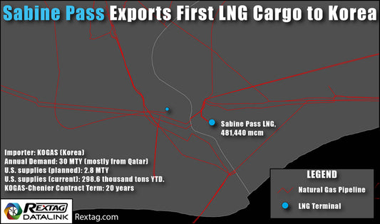 Sabine Pass Exports First LNG Cargo To Korea