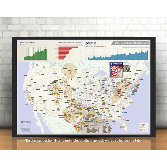 Rex Rextag Map American Gas - US Gas Wall Map Companion - Rextag Corporation