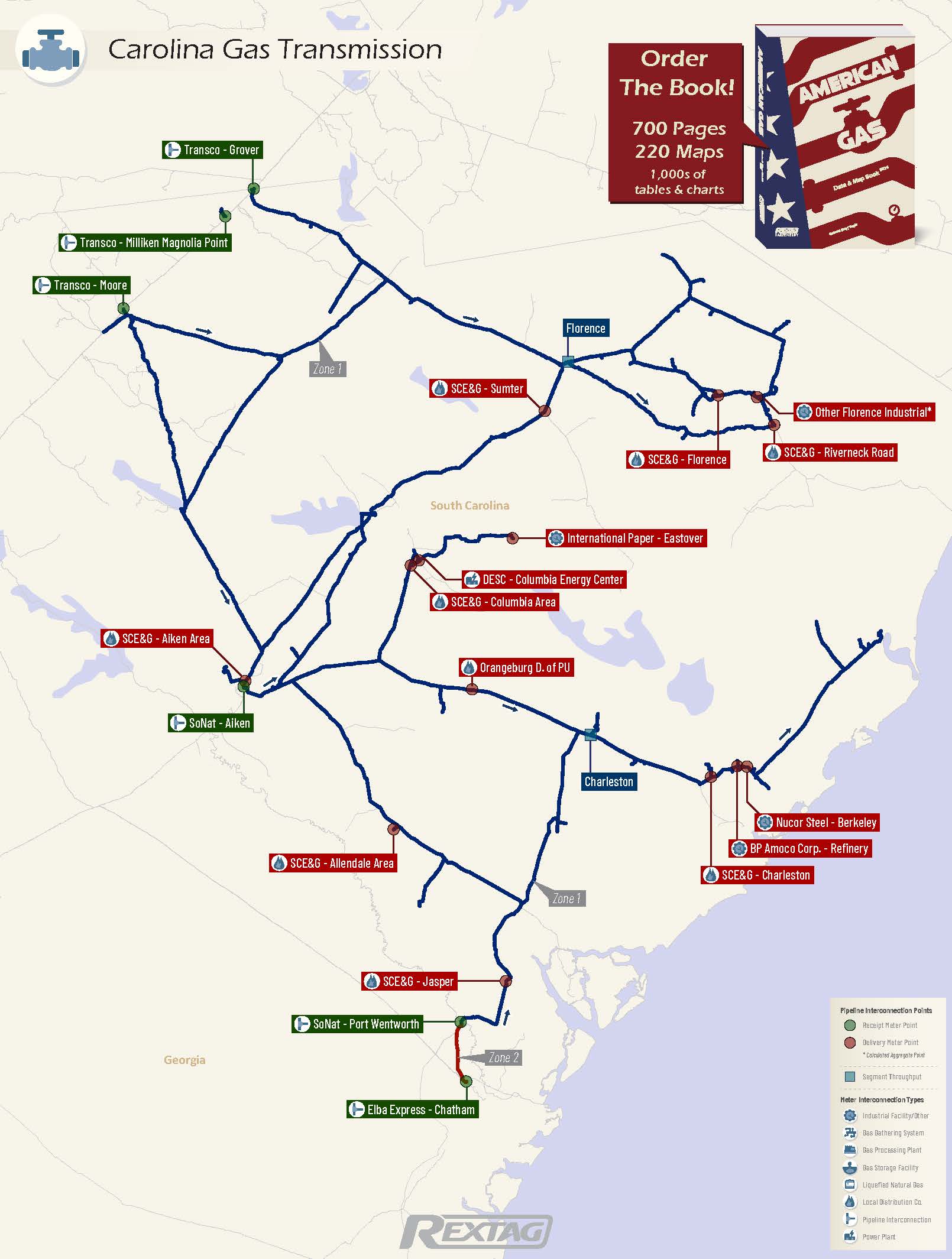 Rex Rextag Map Carolina Gas Transmission – Rextag Corporation