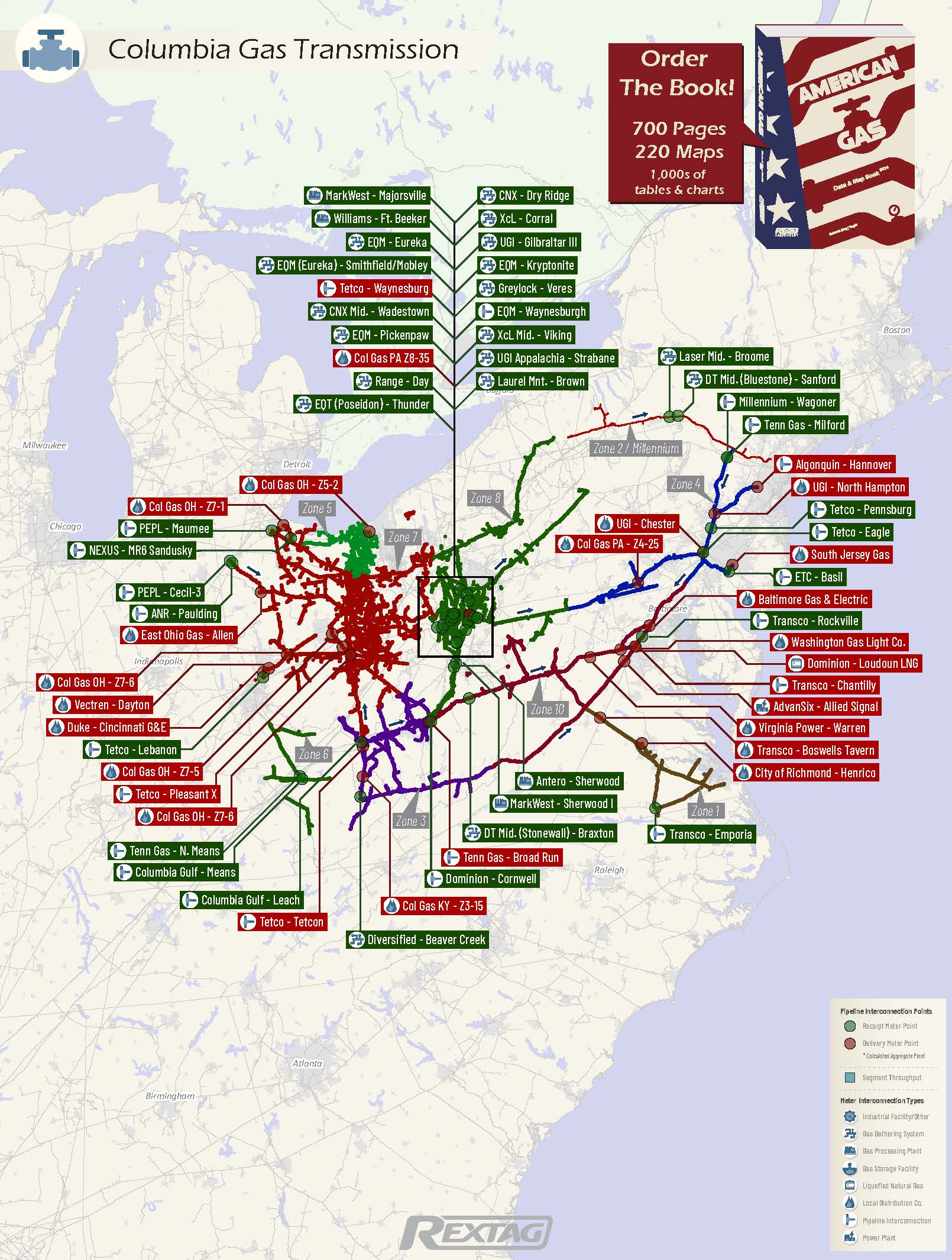 Wic Rextag Map Columbia Gas Transmission - Rextag Corporation