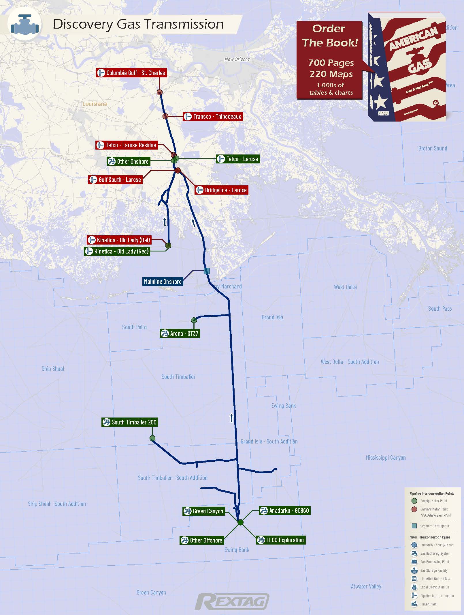 Rex Rextag Map Discovery Gas Transmission - Rextag Corporation