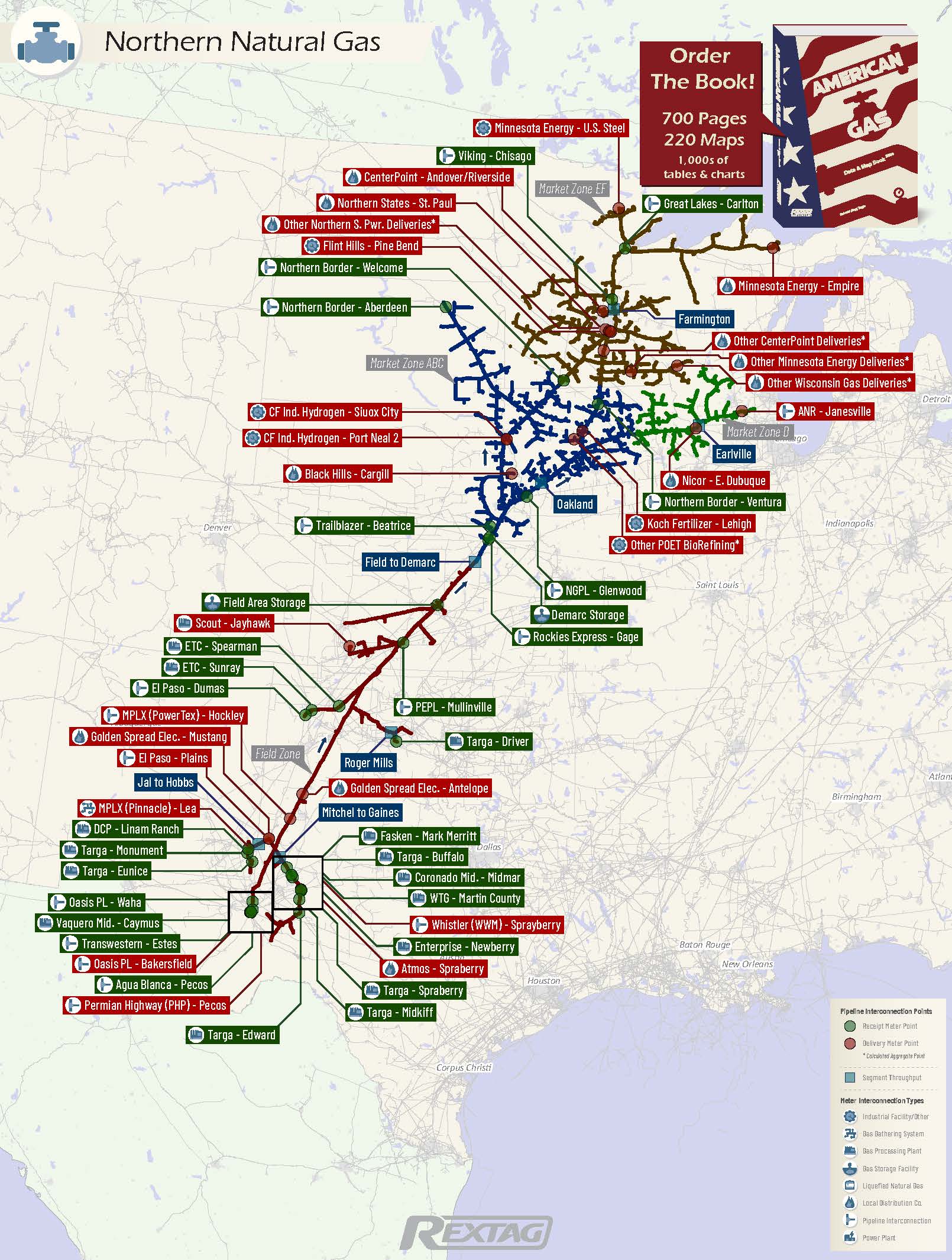 Gas Line Coverage Maps Northern Natural Gas – Rextag Corporation