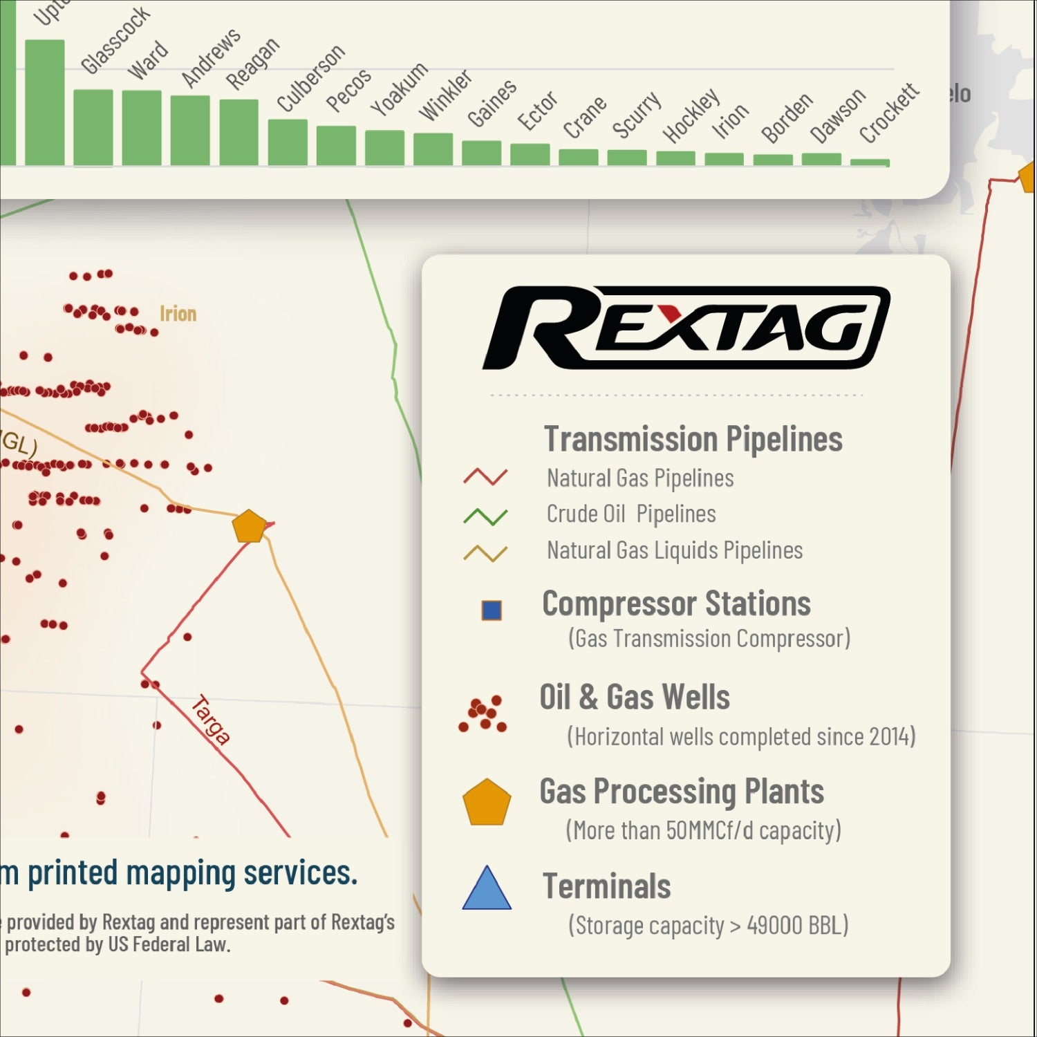 Rex Rextag Map Regional Permian Wall Map – Rextag Corporation