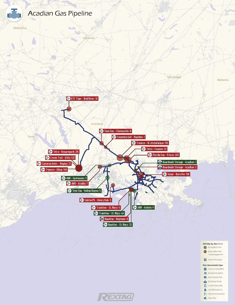 Gas Line Coverage Maps Order the American Gas - Data & Map Book – Rextag Corporation