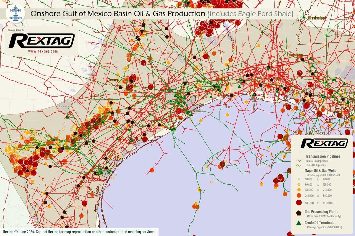 Tx Rigs Maps Onshore Texas (Eagle Ford Shale) - Upstream Oil & Gas - Rextag Corporation