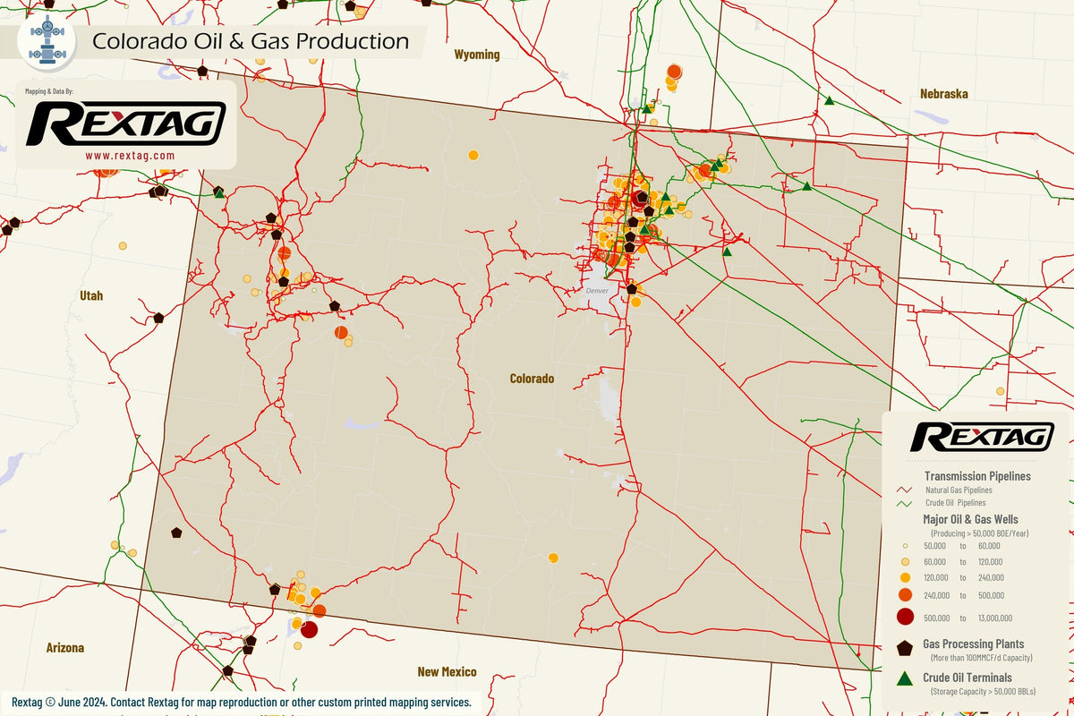 Rex Rextag Map Colorado - Upstream Oil & Gas - Rextag Corporation