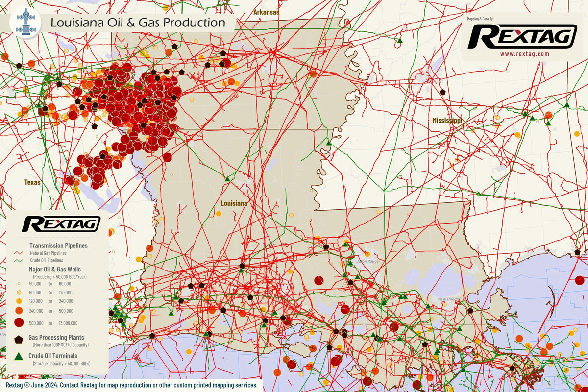 Rex Rextag Map Louisiana - Upstream Oil & Gas – Rextag Corporation