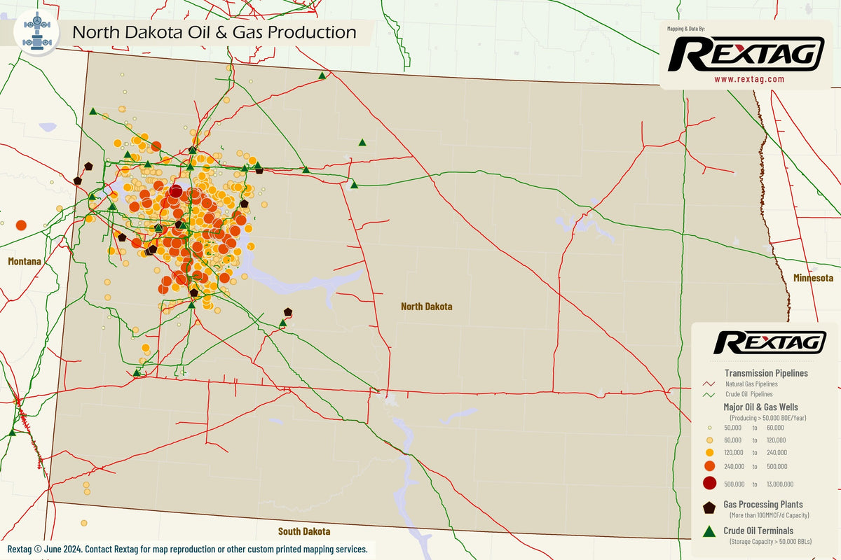 Wic Rextag Map North Dakota - Upstream Oil & Gas – Rextag Corporation