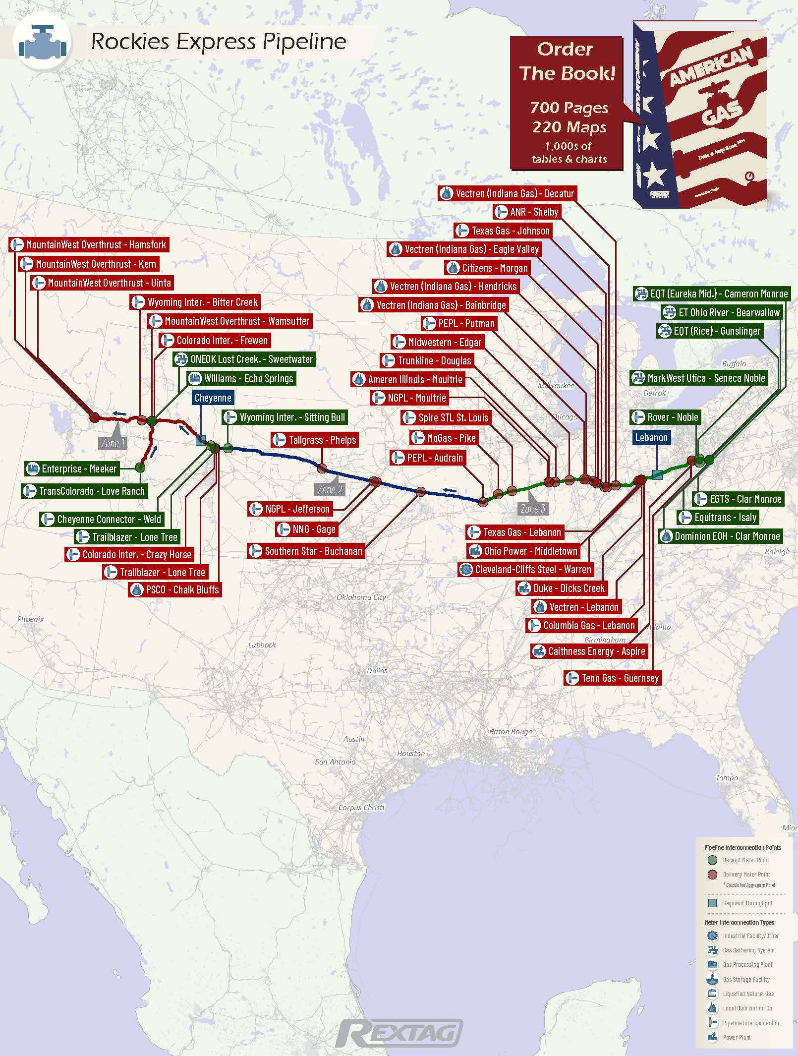 Rex Rextag Map Rockies Express Pipeline – Rextag Corporation