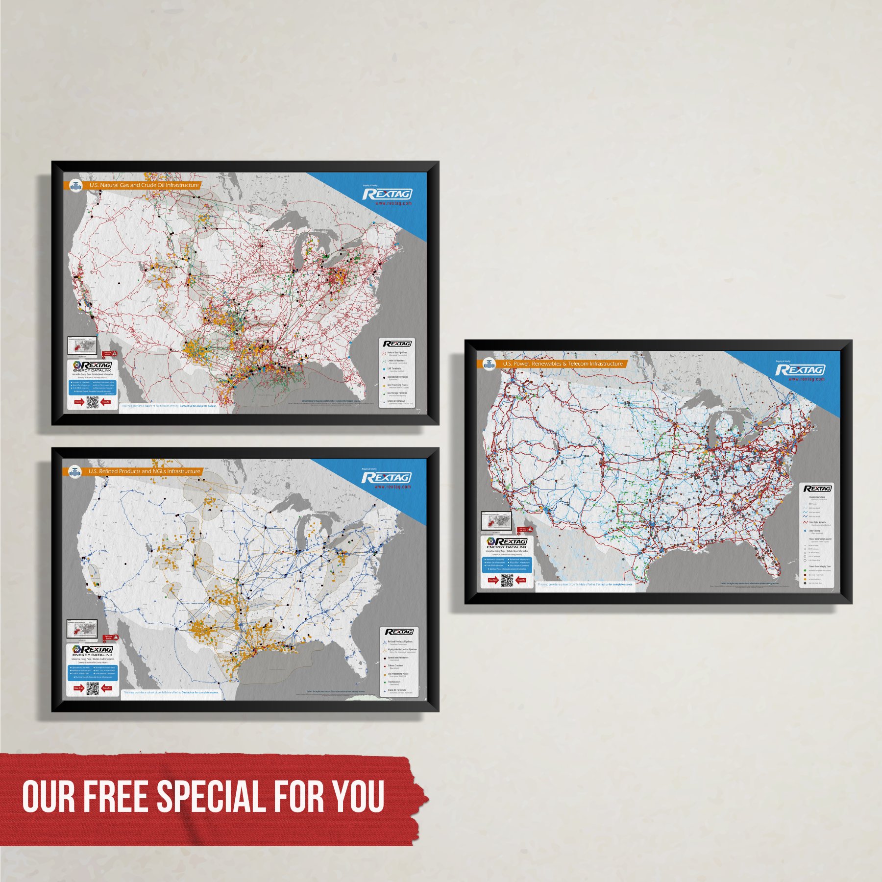 Rex Rextag Map Special Free Offer: Energy Wall Map Set – Rextag Corporation