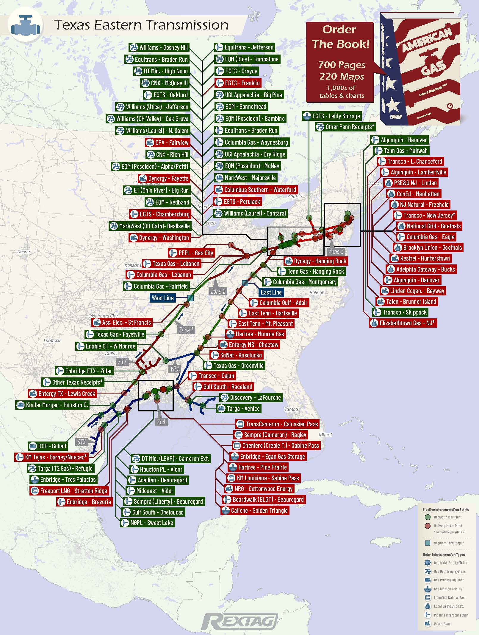 Rex Rextag Map Texas Eastern Transmission – Rextag Corporation