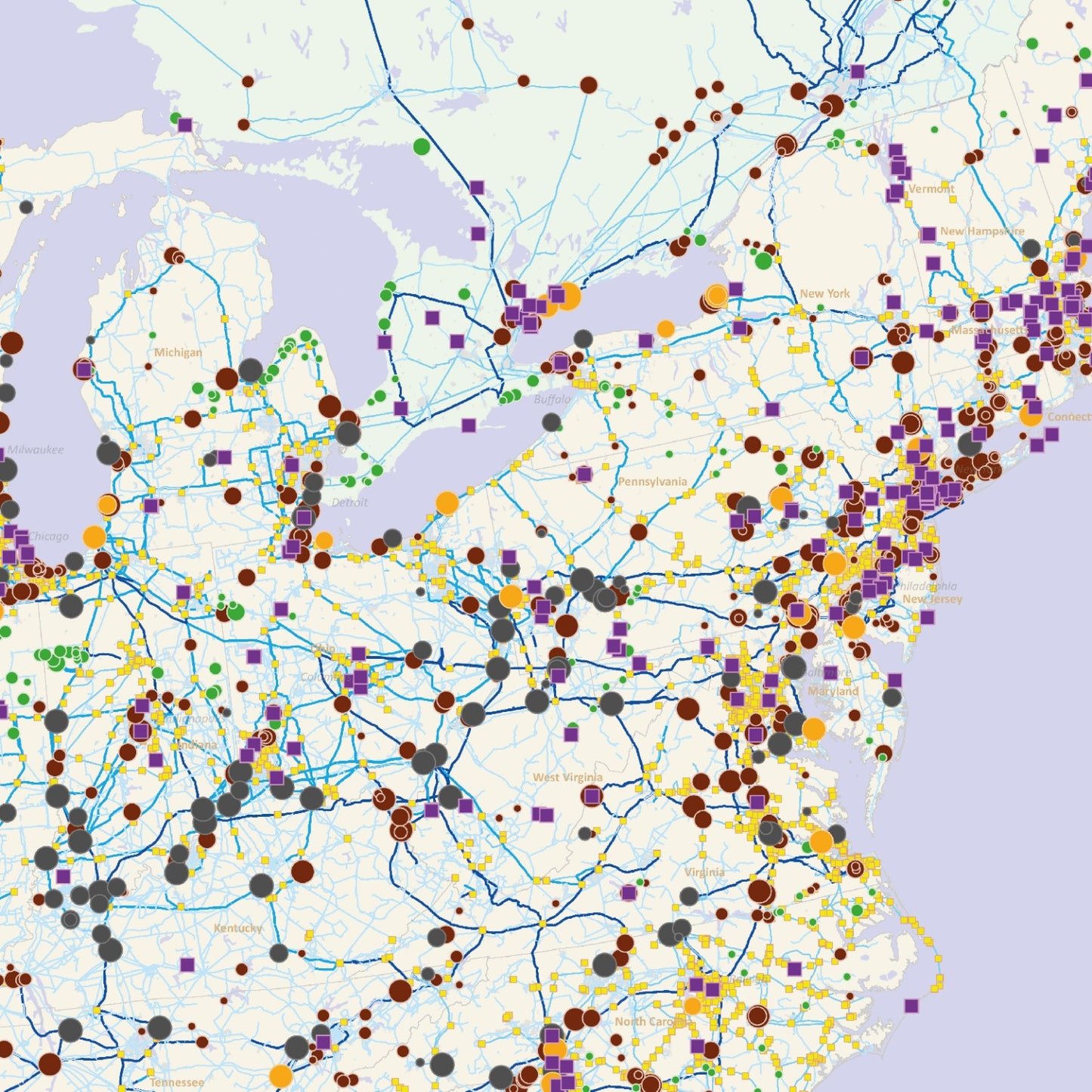 Comprehensive Energy Infrastructure Map Bundle