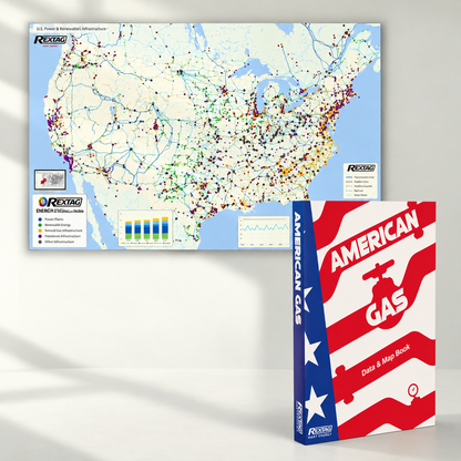 'American Gas' Book + FREE Power Wall Map
