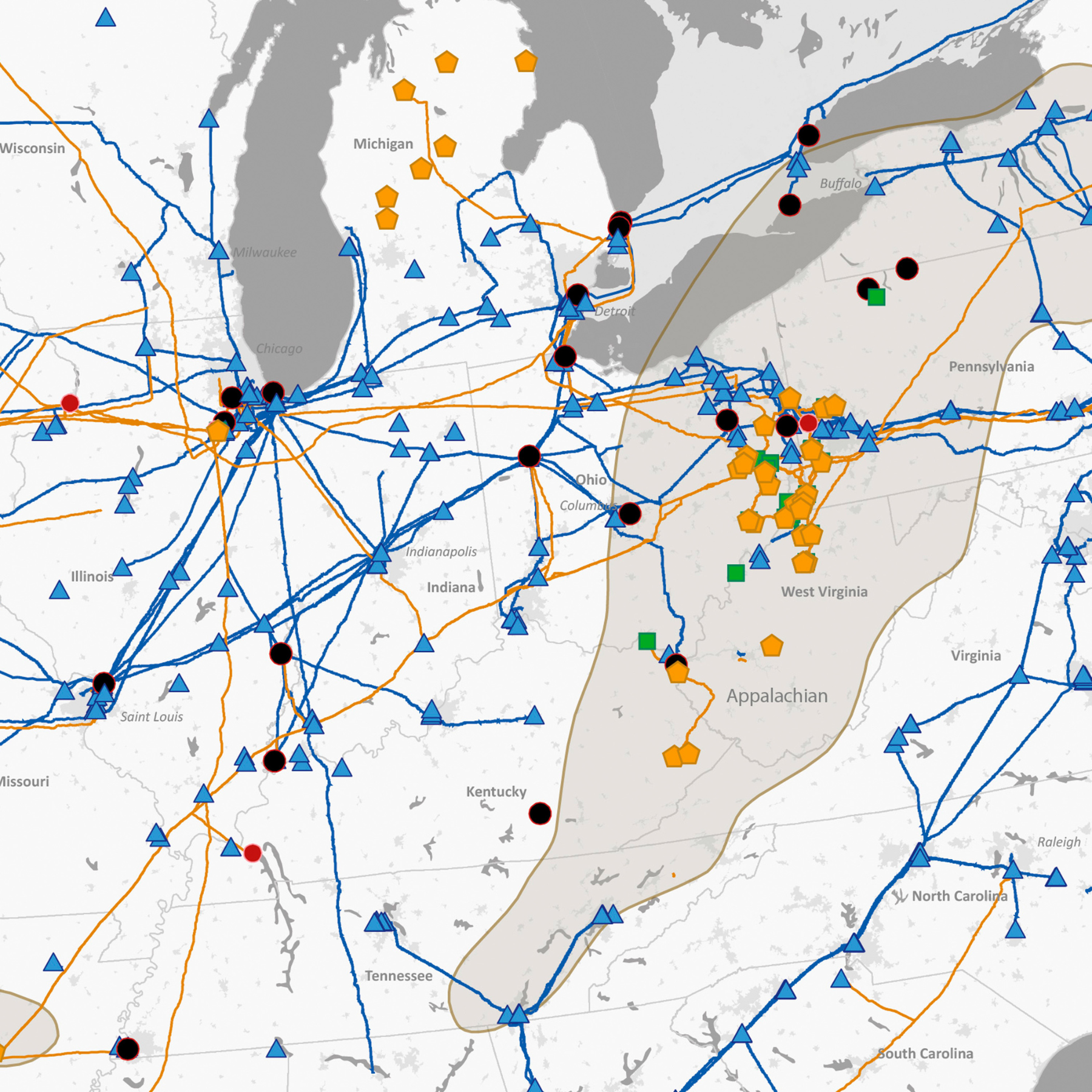 Wic Rextag Map Sample Energy Wall Map Set - Rextag Corporation