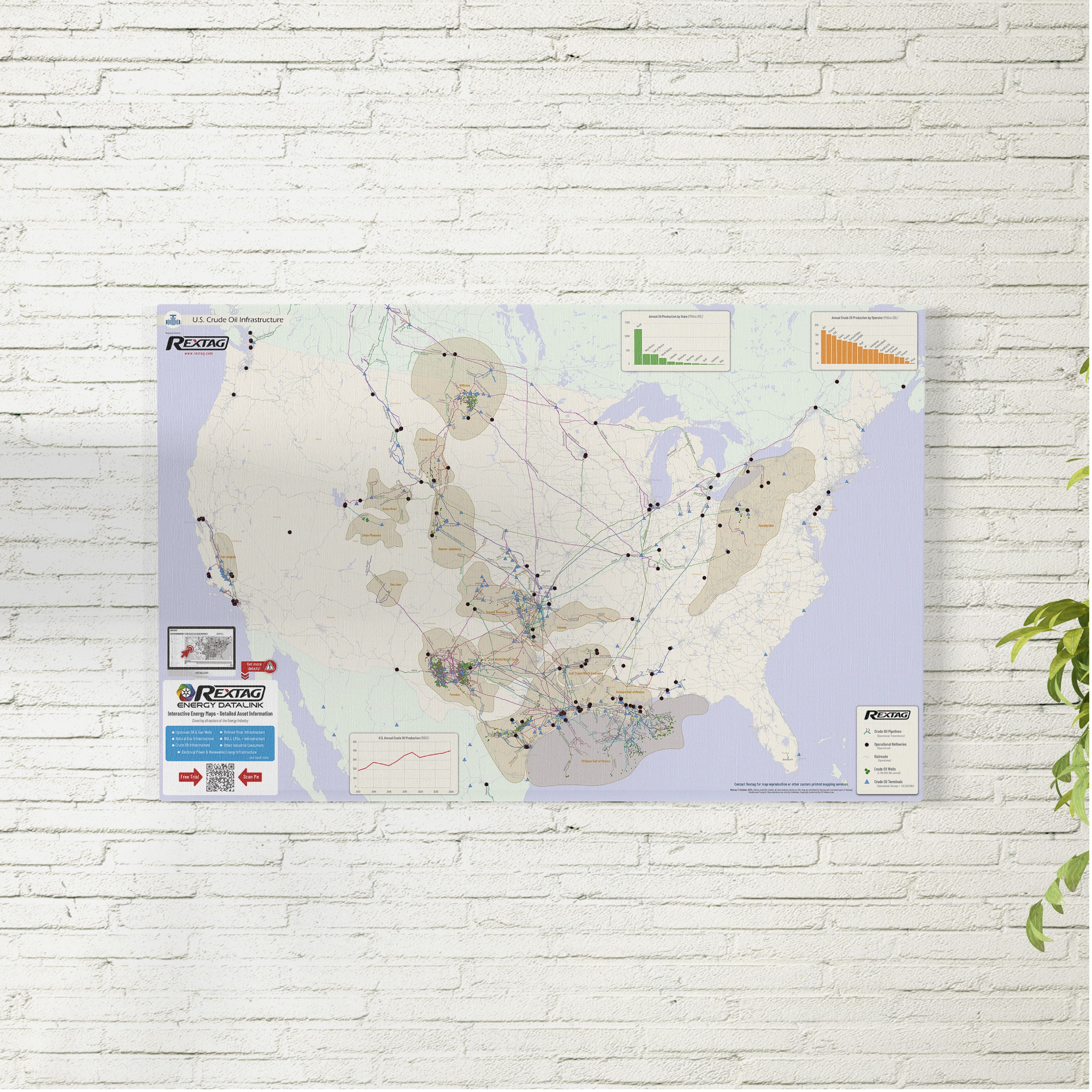 Us Shell Map U.S. Wall Maps – Rextag Corporation